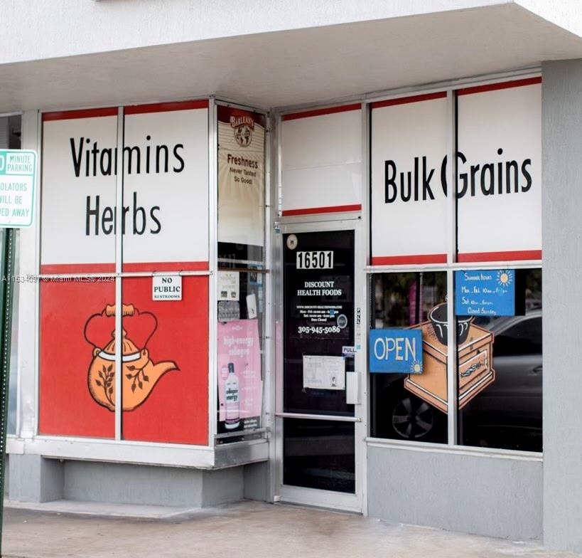 50+ years Family-owned Business for Sale, ABC Health Foods store provides organic vegetarian/vegan health foods, vitamins & oils. Discount health food store for healthier lifestyle, natural food supplement store located in North Miami Beach. Owner operated, they are very knowledgeable on all products sold in the store, training available. All of your vitamins, supplements, herbs & nuts can be purchased here. Refrigerated section of juices & vegetarian foods. Lease terms: 34-months (option to renew), Commencing: 03/01/2022 & Ending: 12/31/ 2024 (2nd year rent payment $4,748.49 (payment includes sales tax and processing fee)