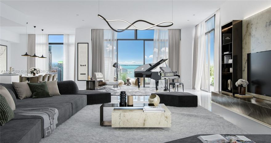 The residences Reach at Brickell City Center include an elite collection of corner units featuring soaring ceilings, floor to ceiling sliding glass doors, a half-acre amenity deck, interior elegance from the lobby to the units units make this building unique for the ultra-luxury connoiseur. This 4B/ 4.5 B, 4301 is equipped with Magnolia smart equipment, Hunter Douglas top of the line window treatments, whole home audio, lighting controls, upgraded kitchen appliances, carrara marble, upgrades kitchen counters & backsplash.