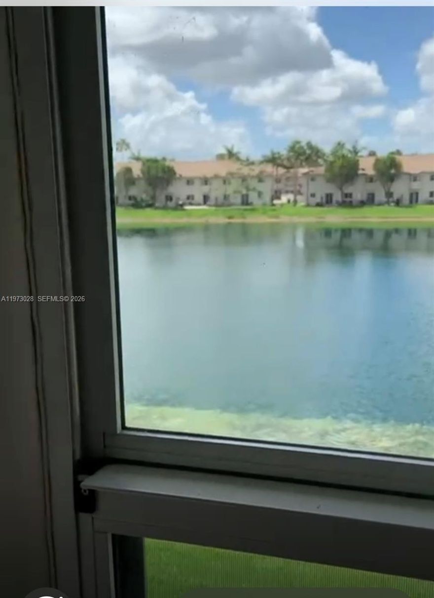Practical Apartment in a great community! Beautiful green view through the sliding door at the back of the unit. It features 2 Bedrooms -2 Bathrooms on a split floor plan. Walk-in closet on master bedroom. Tile floors on all rooms. Washer & Dryer inside the unit. First floor unit. Community pool, walking trail, lakes, security, fully fenced and gated. Assigned parking located at steps from the front door. Guest parking. Excellent location, close to schools, supermarket, outlet mall, US1 and Turnpike. Venetia Gardens South Condo is an investor friendly complex that can be rented right away.