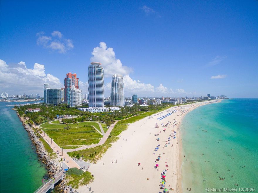 Welcome to the Continuum! South Beach’s five star resort-style oceanfront condominium in the most desired location in all of Miami Beach! Located in the prestigious corner of the South of Fifth neighborhood. This 3 bedroom unit boast wraparound balconies, walls of glass view, spacious floor plan, a private foyer elevator entrance directly to the unit! SW corner unit with 4 balconies, breath taking views of ocean, city, beach and downtown Miami. Offering 12 acres of luxurious landscape, 2 lagoon pools, lap pool in the gym, 5 star beach and pool service, exclusive restaurant for residences, 3 clay tennis pro courts with a pro-shop, state-of-the-art gym and spa, professional concierge, valet and roving security, gated and private for the most upscale clients.