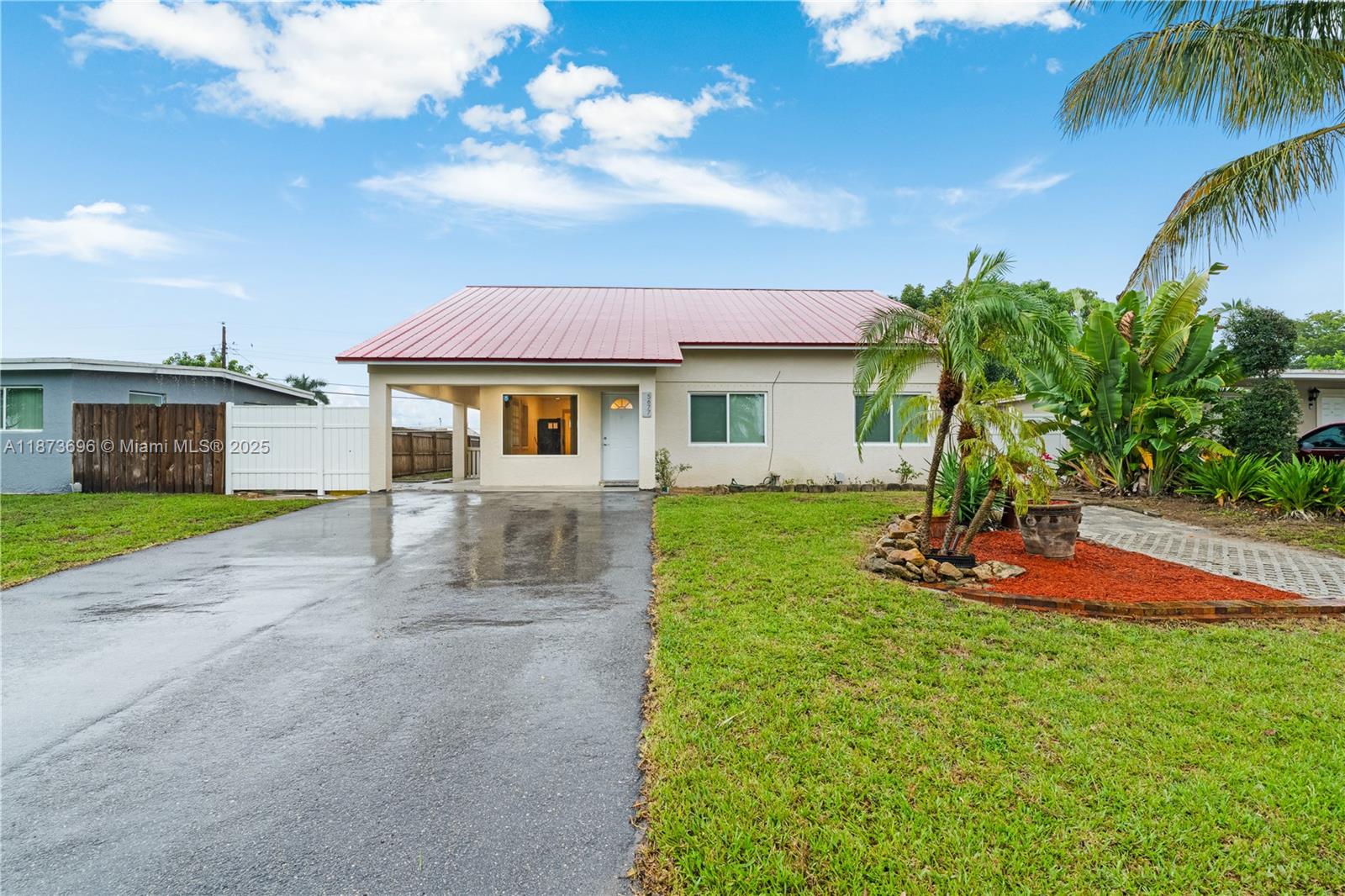 Don't miss this opportunity to own this fully remodeled 3/1 with and in law quarter of 1/1 for a total of 4/2, the best patio for entertainment with an oversized terrace, aluminum roof and windstorm protection impact and shutters. A/C units are 2021 and 2016. Vacant and easy to show with a very motivated seller.