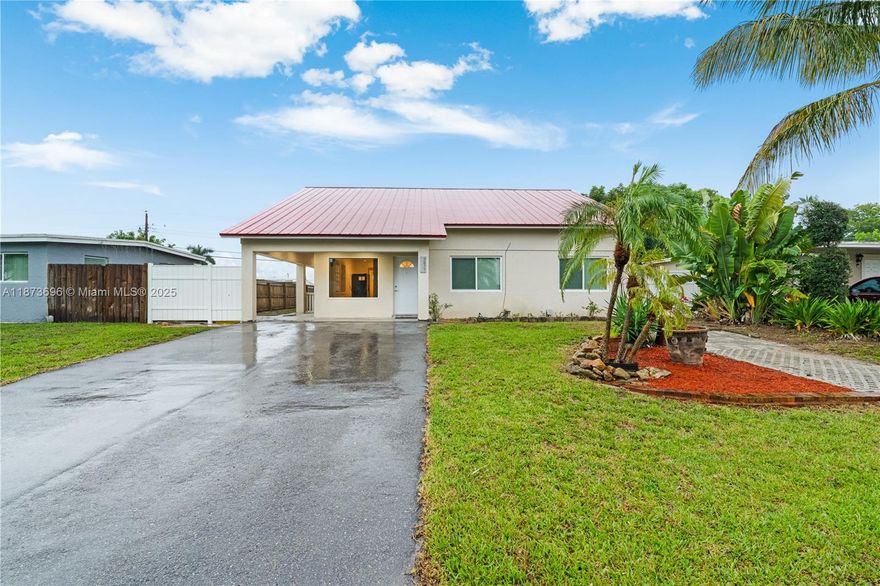 Don't miss this opportunity to own this fully remodeled 3/1, the best patio for entertainment with an oversized terrace, aluminum roof and windstorm protection impact and shutters. A/C units are 2021 and 2016. Vacant and easy to show with a very motivated seller.