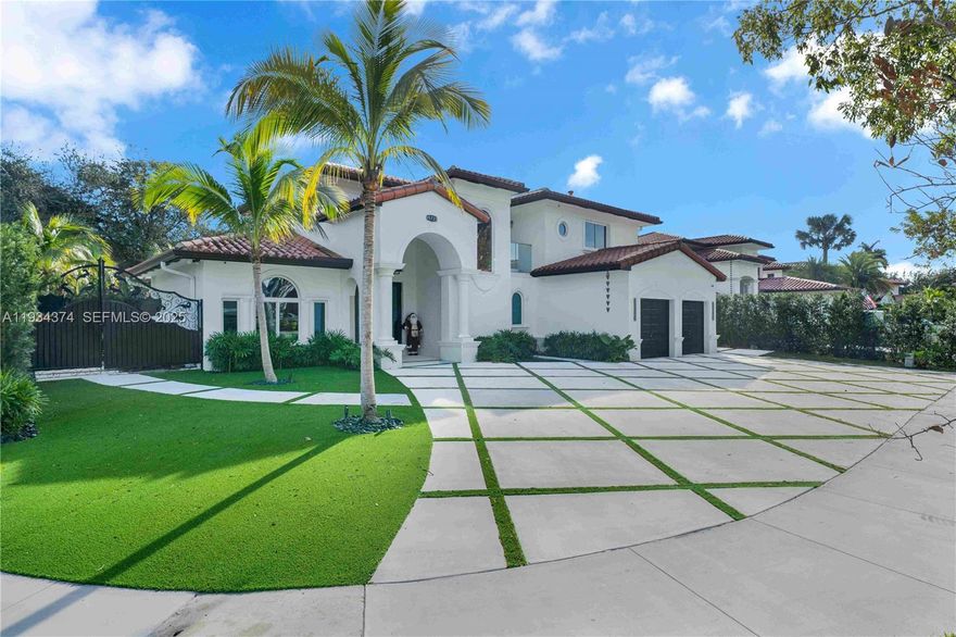 Discover this elegant 2-story, 5-bedroom, 4-bathroom residence in the prestigious guard-gated Silver Crest South community of Miami Lakes, FL 33016. This luxurious home boasts volume ceilings in the entryway, impact-resistant windows and doors, a spacious eat-in designer kitchen with Italian cabinetry, quartz-topped center island, and custom built-in closets in every bedroom. The backyard oasis includes a new heated saltwater pool and spa, complemented by a tiki hut with full kitchen for unparalleled outdoor entertaining. Additional upgrades feature a newer A/C system, security cameras, and more, positioning this as one of the finest properties in Silver Crest South.
Miami Lakes offers a serene suburban lifestyle with spiraling streets, abundant greenspaces, and over 17,000 trees, earning Tree City USA status. Residents enjoy proximity to top-rated schools like Miami Lakes Educational Center (5-star rated) and Mater Lakes Academy, numerous parks with sports fields and playgrounds, the recently renovated Miami Lakes Golf Club, Main Street shopping and dining, Saturday farmers' markets, and cultural events at Main Street Playhouse. Just 16 miles from Downtown Miami and 10 miles from Miami International Airport, this family-friendly enclave—recognized as one of America's Best Communities for Young People—provides easy access to beaches, national parks, and urban amenities while maintaining safety and affordability.