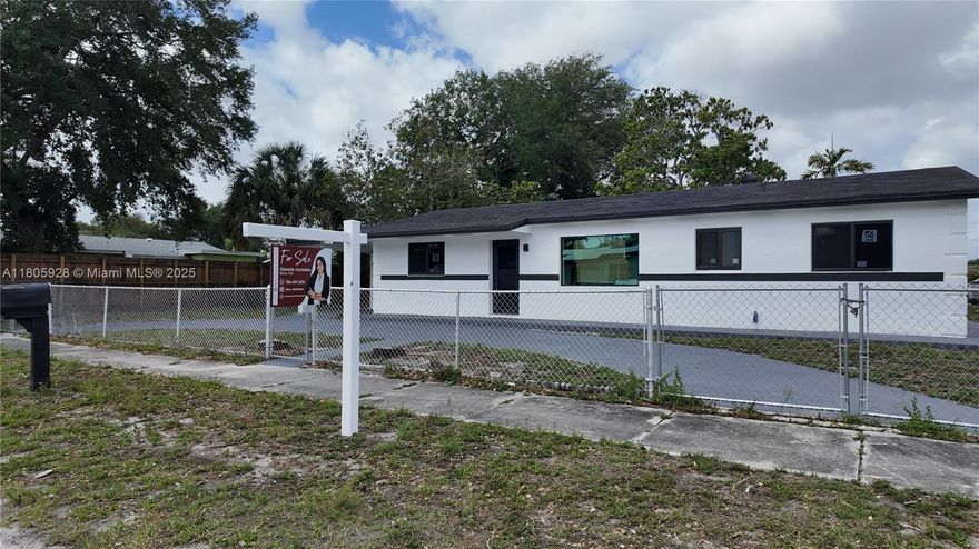 Fully Remodeled Gem in Prime Miami Gardens Location!
Discover this beautifully updated 3-bedroom, 2-bathroom home offering 1,425 living space on a generous 7,500 lot. Every detail has been thoughtfully upgraded, including:Brand-new kitchen and bathrooms,New flooring throughout,New central A/C unit, water heater, electrical panel.Enjoy a spacious driveway with plenty of parking and an expansive backyard with high potential — perfect for storing a boat, creating a lush garden, or building your dream outdoor oasis.Conveniently located just minutes from the Hard Rock Stadium, and with easy access to the Florida Turnpike, this home combines comfort, functionality, and a prime location.Whether you're looking for your forever home or a high-return investment, this property checks all the boxes.