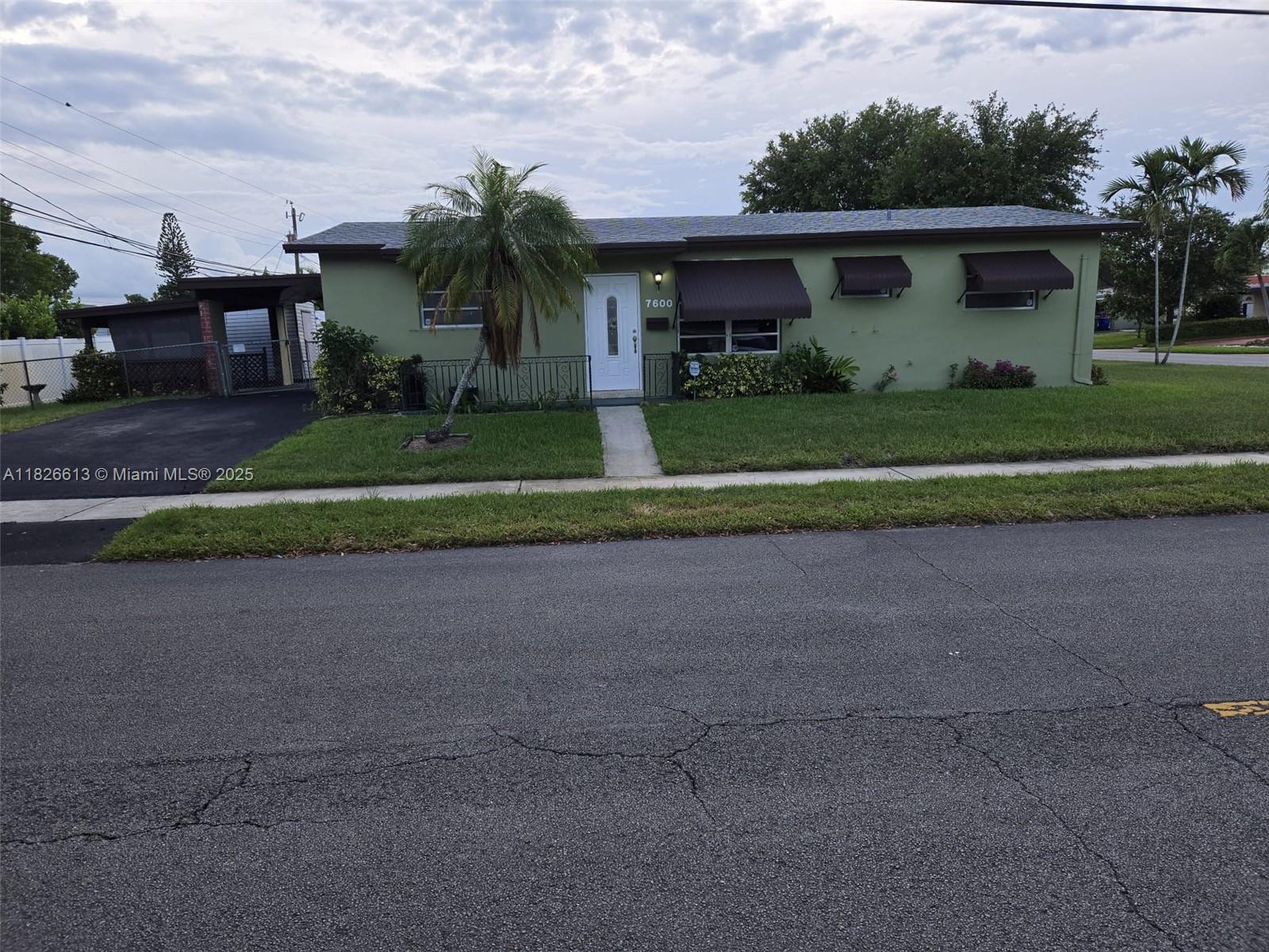 Beautiful, completely remodeled, corner single family home in Hollywood. This home features 3 bedrooms and 2 bathrooms. It boasts new modern kitchen with quartz countertops, elegant bathrooms new flooring throughout and a huge laundry room. Freshly painted in and out. No HOA. Hurry it won't last! Please see attachment