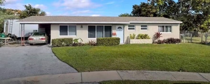 Investment Gem or Starter single family home in the heart of Riviera Beach featuring a spacious front and back yard in a cul de sac. The home has hurricane impact windows and solar panels. Open concept with a large family room The home is minutes away from I-95, entertainment, attractions and the beach. This opportunity won't last.