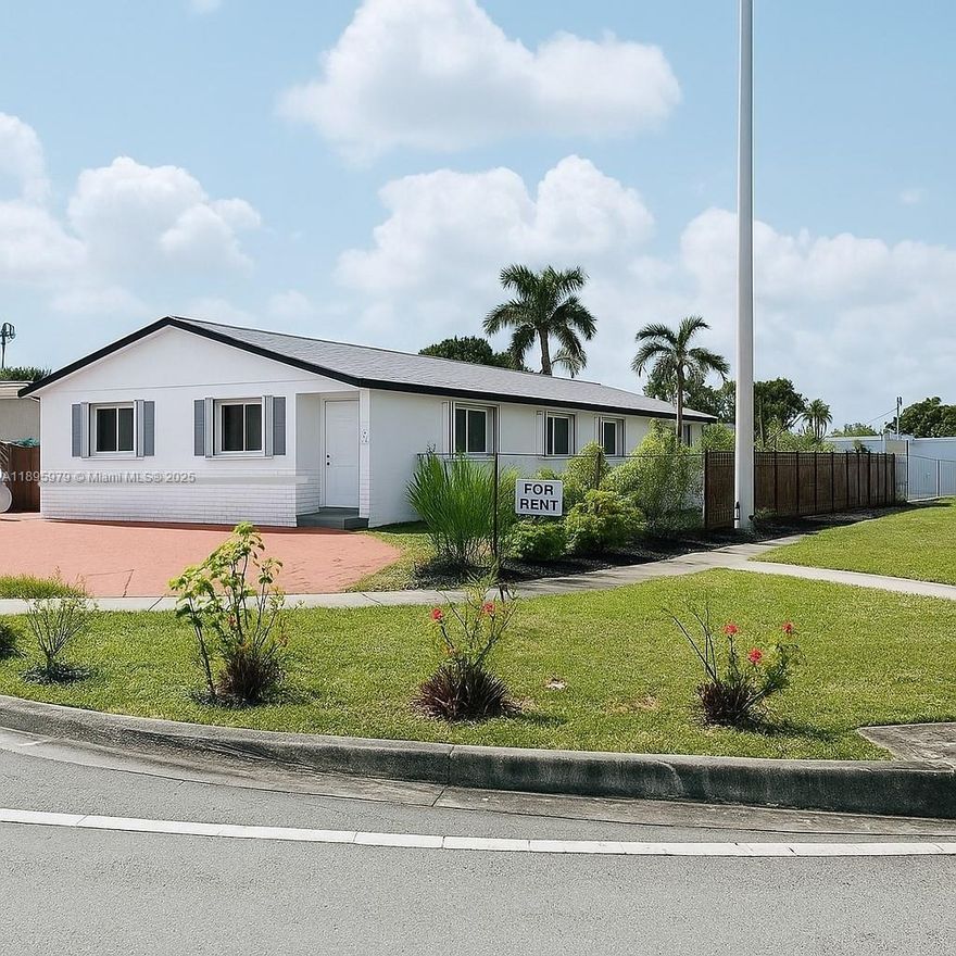 ////SELLER FINANCING////Spacious 3-bedroom, 1-bath single-family home in the heart of South Miami Heights!
This beautiful corner property features a kitchen, bathroom, utility room, and ample parking space. Enjoy a bright
and open layout perfect for entertaining and comfortable family living. It is conveniently located near schools,
shopping, dining, and major highways. Don’t miss this opportunity to own a beautiful home.
