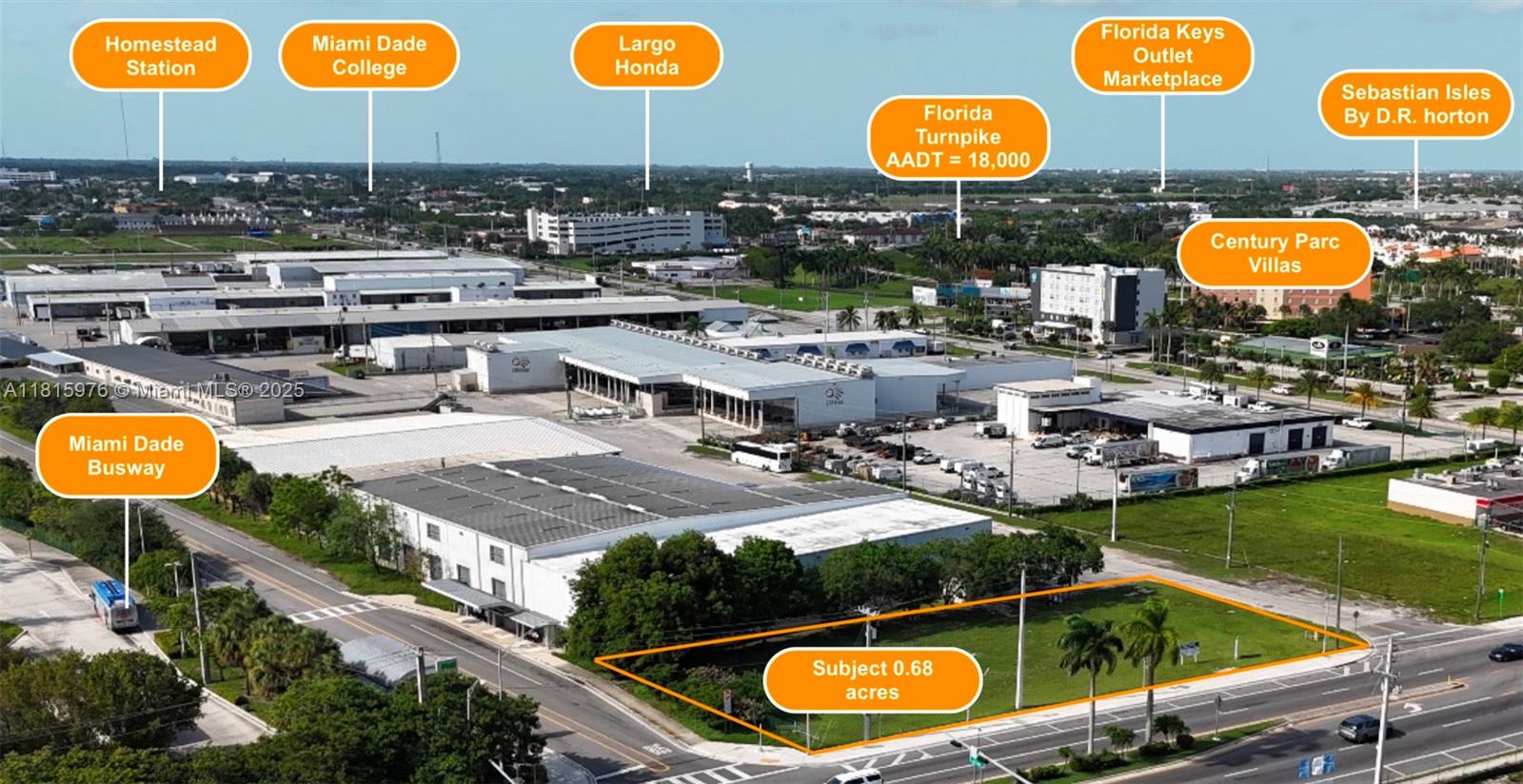 Exceptional development opportunity in Florida City! This 20,400 SF vacant lot sits within the TOD (Transit-Oriented Development) district and features C-1 zoning, allowing for both commercial and residential use. Located directly next to a bus stop, the site offers ideal transit access, boosting its appeal for mixed-use projects. Perfect for investors or developers seeking to capitalize on future growth in a rapidly evolving urban corridor.