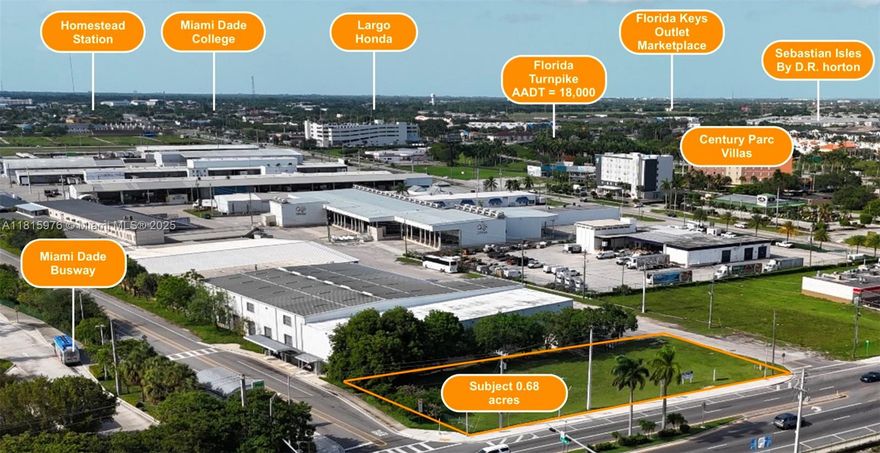 Exceptional development opportunity in Florida City! This 20,400 SF vacant lot sits within the TOD (Transit-Oriented Development) district and features C-1 zoning, allowing for both commercial and residential use. Located directly next to a bus stop, the site offers ideal transit access, boosting its appeal for mixed-use projects. Perfect for investors or developers seeking to capitalize on future growth in a rapidly evolving urban corridor.