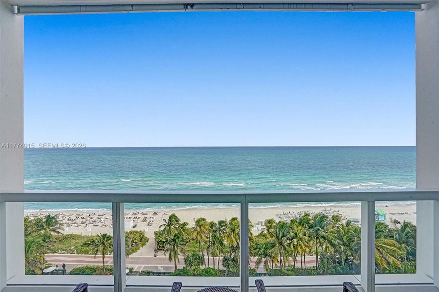Stunning 2-bedroom, 3-bath oceanfront residence at Fontainebleau III with breathtaking direct views of the ocean and pool. This fully furnished turnkey unit features a full kitchen, two king beds, two sleeper sofas, three private balconies, a washer/dryer, and top-tier resort amenities. Option to enroll in hotel rental program & receive income while away! The Fontainebleau resort offers luxury amenities on 22 oceanfront acres including award-winning restaurants, LIV night club, Lapis spa & state-of-the-art fitness center. Maintenance fees includes: AC, electricity, valet + daily free breakfast in the owner’s lounge. Please click the virtual tour link to see video of property.