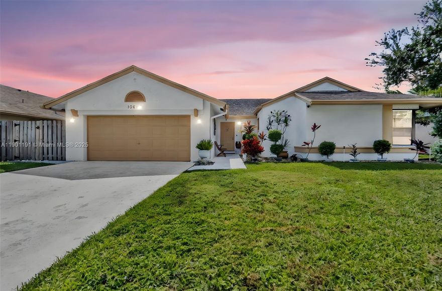 Beautiful 3-Bedroom / 2-Bathroom Home with Converted Garage in Desirable Sunrise Community!
Welcome to this bright and spacious home offering comfort, flexibility, and great value. The converted garage adds extra living space, perfect for a home office, playroom, or guest suite. Features include an open living and dining area, a roomy kitchen ready for your updates, and well-sized bedrooms with ample closets. Enjoy outdoor living with a covered patio and fenced backyard, ideal for kids, pets, and entertaining.Located in a quiet, family-friendly neighborhood with a clubhouse and community pool, just minutes from Sawgrass Mills, major highways, parks, and top schools. With a low HOA and priced as the lowest home in the subdivision, this is a wonderful opportunity to make Sunrise your home!