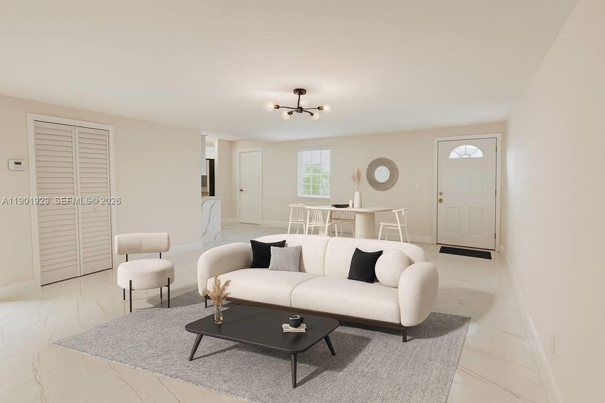 Stunning fully remodeled 5-bedroom,4-bath,2-kitchen-Two laudry in the heart of West Park,Real 2,190 sq.ft.
living area. Flexible layout can function as two separate residences.
Features a new roof with permit.new A/C with new ducts,complete interior remodel, new electrical panel, feeder
wire, and full house rewiring.new 2 unit water heaters, smoke detectors, new water pipe lines,and new sewer linesto city connection.Additional highlights: new interior/exterior doors, flooring,baseboards, two fully remodeled
kitchens with hardwood cabinets,new electrical and plumbing fixtures, fresh stucco,inte./ext. paint, new driveway
finish,newsprinkler system.One electric meter and one water meter, with two separate interior electrical panels.A
must see!