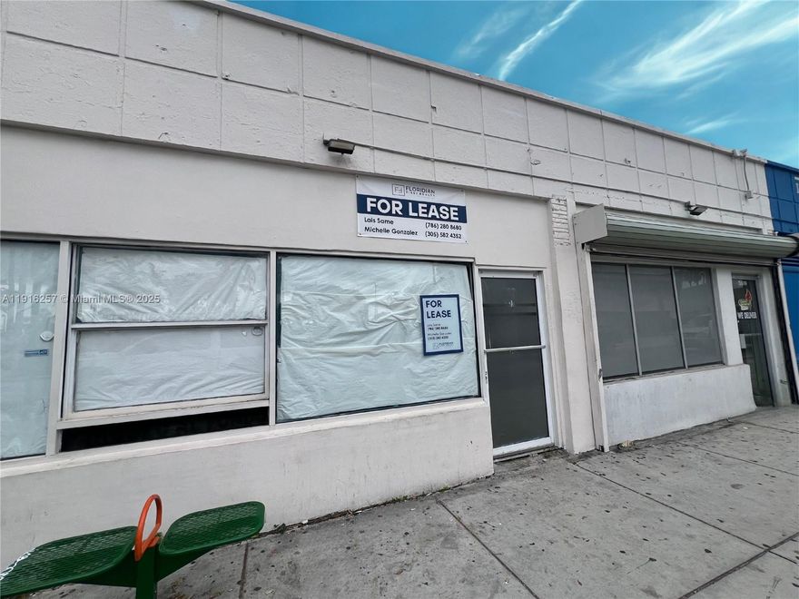 Excellent opportunity to lease a high-visibility retail space on Flagler Street. This listing combines two spaces into one, offering a larger 1,740 sf footprint ideal for a variety of retail businesses. The property benefits from strong pedestrian and vehicle traffic, with parking conveniently located in the rear of the building. Current tenants include a jewelry store, barbershop, smoke shop, and restaurant, creating a vibrant and diverse retail environment. Located close to the main area, this space offers excellent exposure and accessibility for your business.