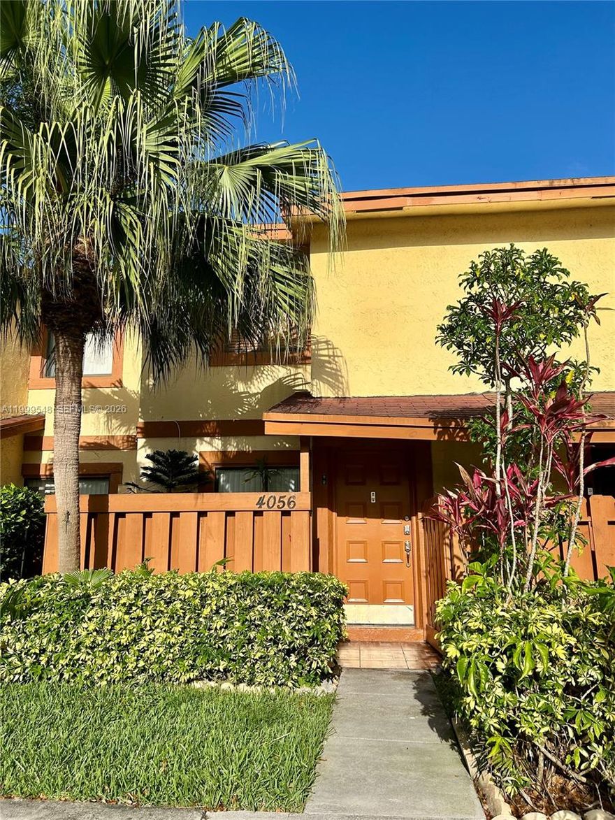 This spacious and bright townhouse with awesome amenities like tennis court, children playground, pool and club house for your parties. Unit has washer and dryer inside. This community with HOA $375.00 includes water, sewer and trash. Close to shops, highways, restaurants and Sawgrass Mills. Enjoy the water view from the covered patio. All ages and pets are very welcome. Come and make this your dream home.