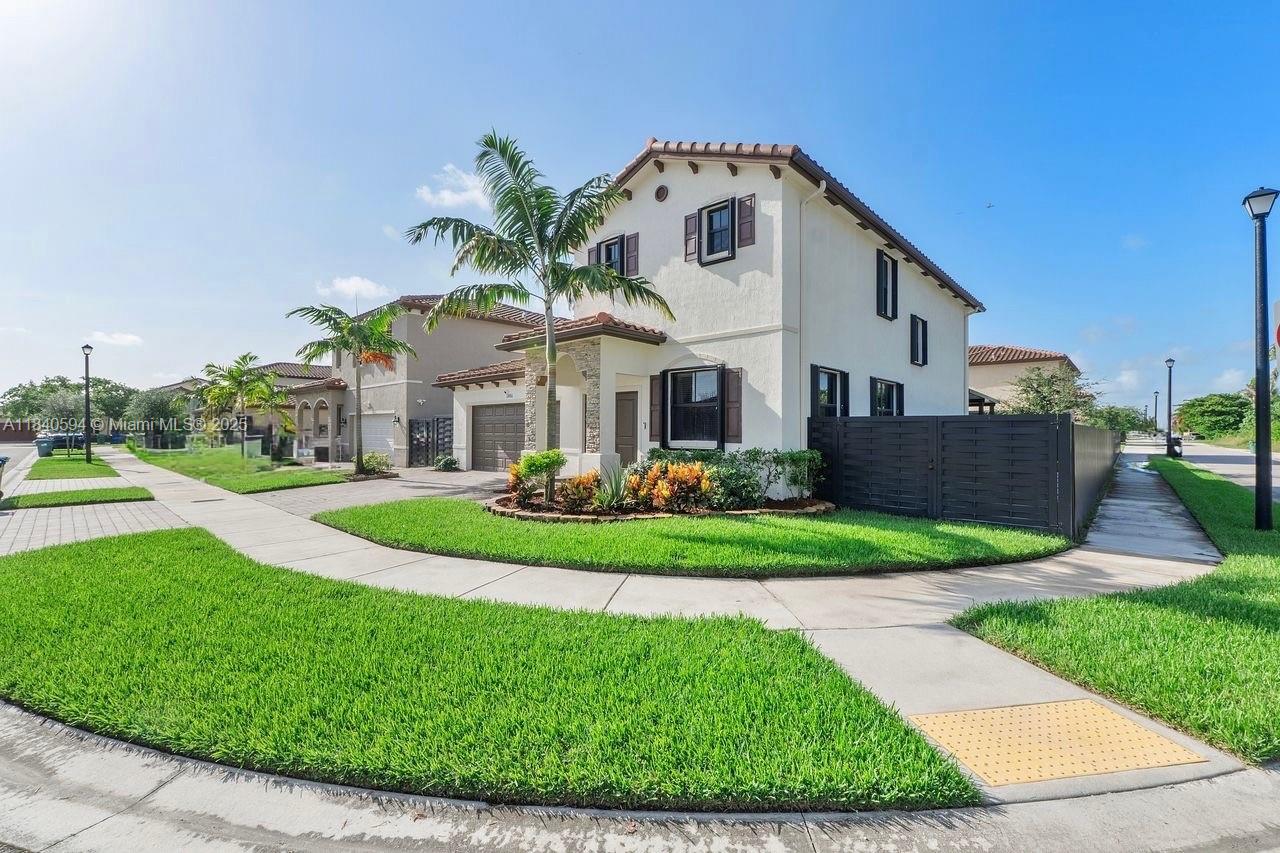 Step into comfort and style in this turn-key 5 bed, 3.5 bath corner-lot home in Silver Palms, showcasing the sought-after Next-Gen floor plan that perfectly balances space, privacy, and flexibility. The living and dining areas flow seamlessly into a stylish kitchen with rich dark cabinetry, s/s appliances, and a breakfast counter overlooking the family room. Upstairs, you’ll find 4 spacious bedrooms, 2 baths, and laundry room. A private guest suite on the main level features its own living area, kitchenette, full bath, laundry, and separate entrance. The fenced backyard offers a covered patio and room for a pool. Enjoy resort-style amenities and a prime location near top schools, major highways, and entertainment. Ideal for multi-generational living, everyday comfort, or entertaining!