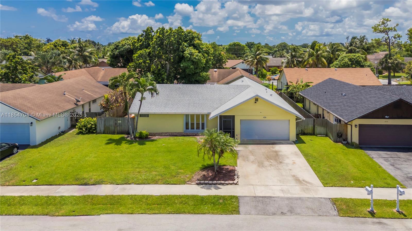 Charming 4BR/2BA single-family home in Delray Beach with no HOA! This spacious 2,250 sq. ft. residence features a split floor plan, a 2-car garage, and abundant natural light. Windows and doors are equipped with hurricane shutters. Situated in a quiet, pet-friendly neighborhood with no rental restrictions—ideal for first-time buyers, investors, or established families. Just minutes from beaches, Downtown Delray, dining, shopping, and top-rated schools. An excellent opportunity in a high-demand area. *** Currently tenant-occupied — 24-hour notice REQUIRED for showings. ***
SEE INTERNET URL FOR MORE PHOTOS.