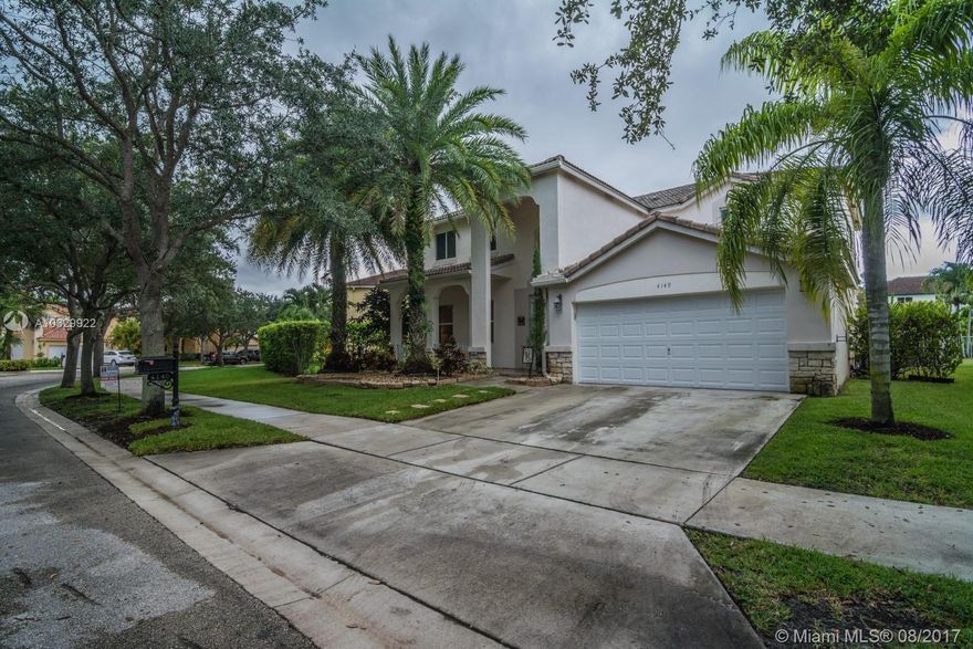 BEAUTIFUL 5 BEDROOM 4 BATHROOM HOME THAT HAS BEEN COMPLETELY REMODELED. THE HOME FEATURES CUSTOM KITCHEN CHERRY WOOD 42" CABINETS WITH EAT-IN AREA OVERLOOKING THE POOL. SS APPLIANCES, QUARTZ COUNTER TOPS. FULL BEDROOM AND BATHROOM DOWNSTAIRS. SPACIOUS MASTER WITH 2 WALK IN CLOSETS. GORGEOUS BATHROOM WITH JACUZZI. ITALIAN CERAMICS FLOORS DOWNSTAIRS.  POOL AND SPA IN BEAUTIFUL FENCED BACKYARD. IMPACT WINDOWS. A+ SCHOOL.