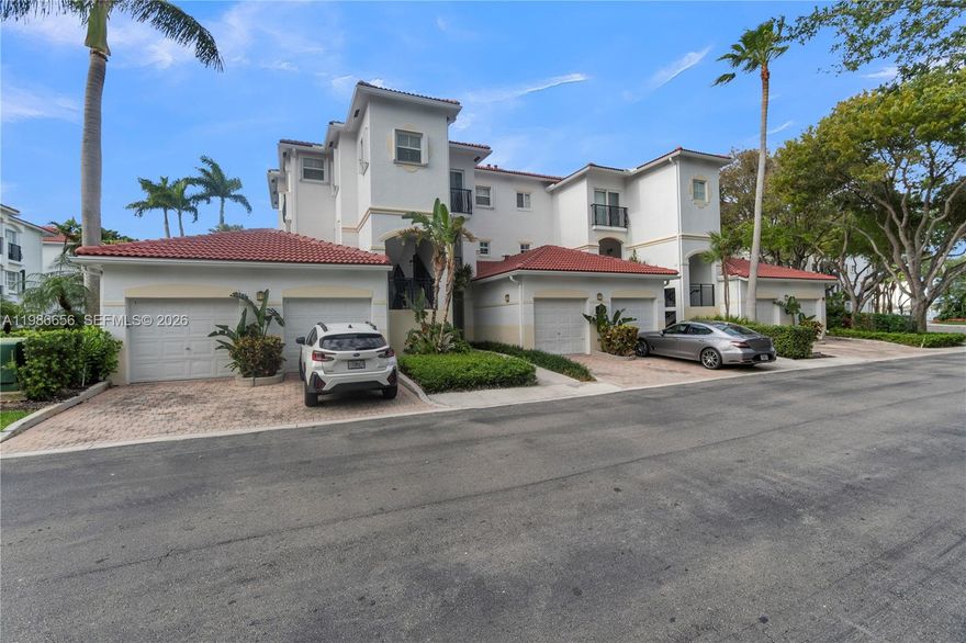 Fully furnished and move-in ready 2-bedroom, 2-bath residence in the heart of Aventura, featuring 9-foot ceilings, elegant porcelain flooring, and a bright open-concept kitchen with granite countertops, stainless steel appliances, and a breakfast bar, all complemented by serene garden views; this spacious ground-floor unit offers expansive walk-in closets, a large bathroom with a soaking tub, and assigned covered parking with ample guest spaces, and is located in a pet-friendly Mediterranean-style waterfront community with resort-style amenities including two pools, a clubhouse, fitness center, yoga studio, business center, tennis courts, BBQ areas, party room, theater, and 24-hour gated security, with short-term rentals allowed—making it an exceptional primary residence or investment opportunity.