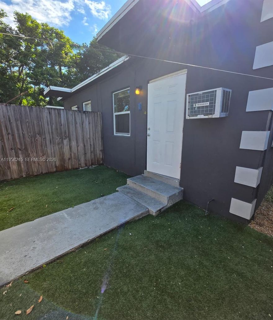 Updated 1-bed, 1-bath unit in a pet-friendly, well-maintained complex. Features modern bath, tile flooring, and private fenced patio with artificial grass & a washer and dryer combo. Water and trash included. Located in Dorsey-Riverbend, just minutes from downtown Fort Lauderdale, Riverwalk, and the beach. Easy access to I-95, shopping, dining, and public transit. Nearby schools include Walker Elem, Sunrise Middle, and Fort Lauderdale High. Fast approvalâ??perfect for anyone seeking comfort, style, and convenience!