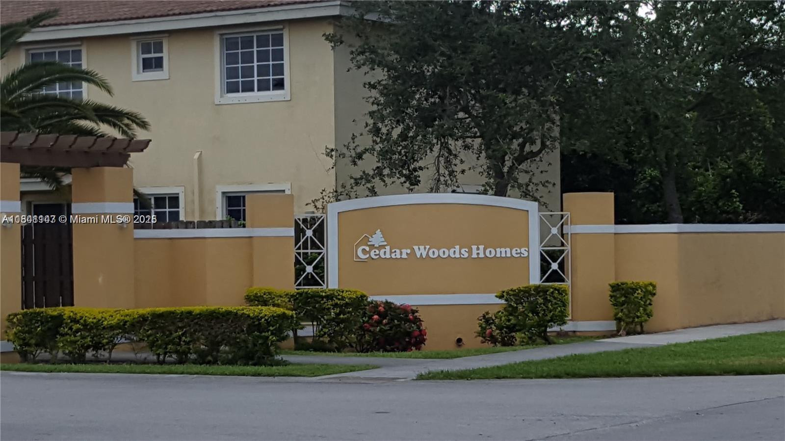 Cedar Woods is a gated community with pool club house, and gym. Corner townhouse 2/2.5 with fenced in back yard. Each room has its own full bath and half a bath downstairs for guests. Full washer and dryer upstairs. Open concept kitchen with dining and living room. Brand new kitchen appliances and freshly painted will be done in the next week. Minutes away from supermarket and shops. A block away from US1 and the busway. 1 mile from the Florida Turnpike, 2 miles from one of the largest Amazon warehouses in Florida, and 3 miles from the Air Force Base. Two parking spaces and plenty of guest parking.