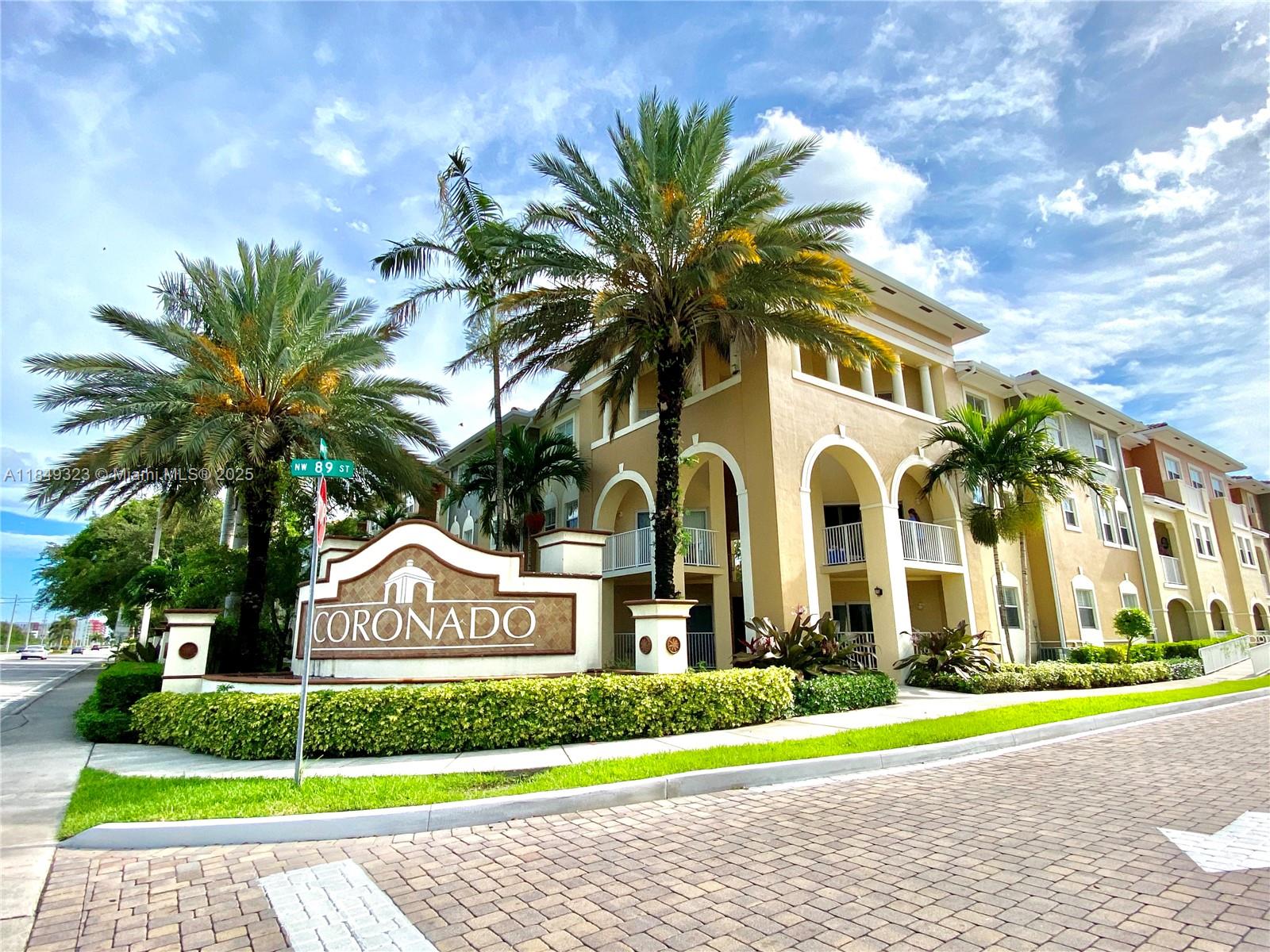 For Sale in Coronado at Doral. Located in one of Doral’s most sought-after communities, close to top-rated schools, shopping centers, supermarkets, banks, and hospitals. This ground-floor unit features 3 spacious bedrooms, 2 full bathrooms, ceramic and laminate flooring, and a desirable corner location right in front of ample guest parking. Currently rented until March 2026. Buy and start earning from day one. Excellent opportunity for investors. Easy to show. Schedule your visit today and discover this great investment in Doral, FL.