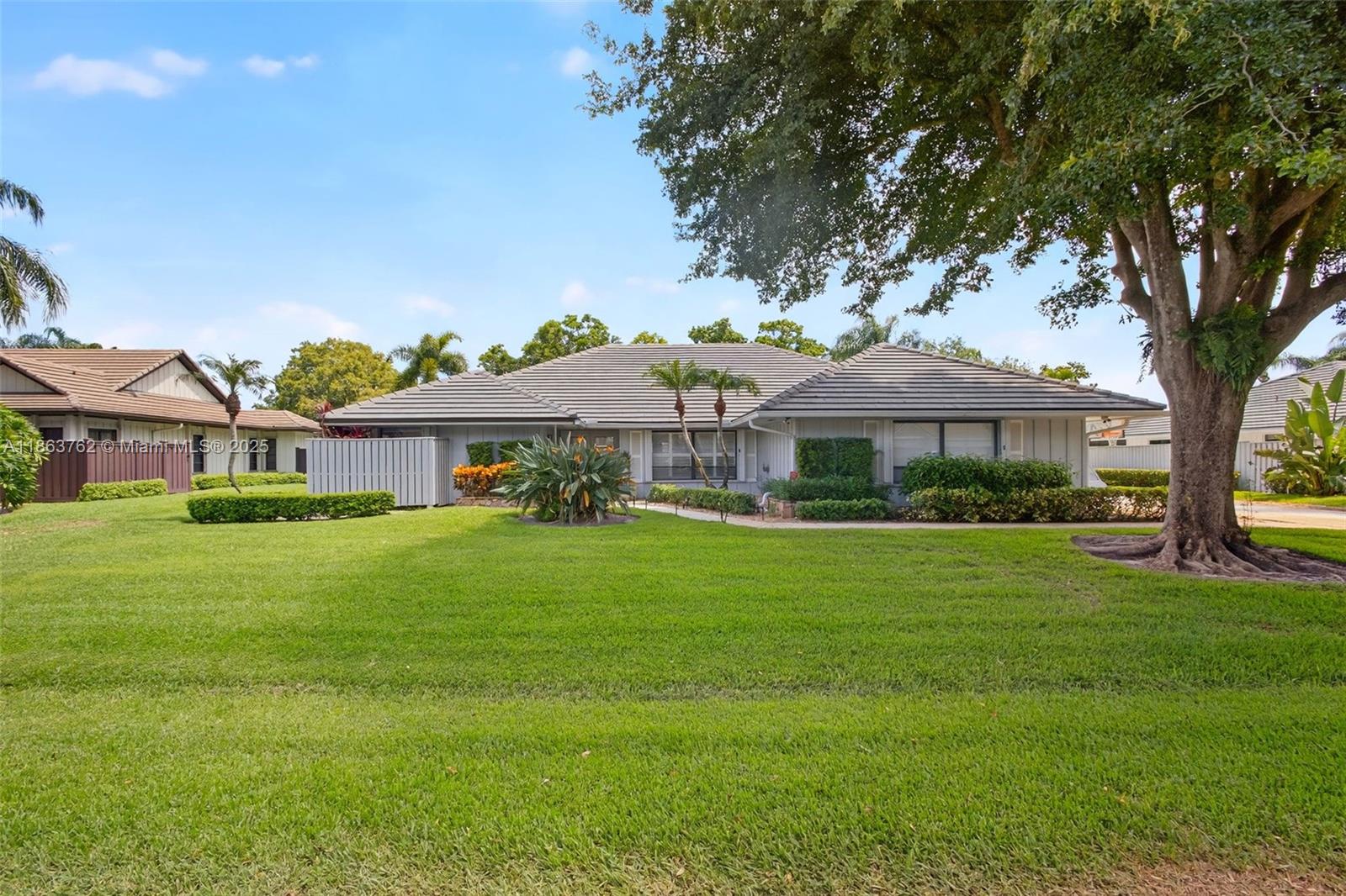 Furnished & renovated PGA National ranch home w/4 bedrooms, 2-car garage, & pool on the Fazio golf course. This spacious home has a fully equipped, open kitchen w/breakfast bar, pantry, workspace/homework area, & separate laundry room w/utility sink. Large primary w/King Bed, walk-in closet & Peloton. An open floorplan provides 2 spacious family rooms w/large screen TVs, split bedrooms, & formal dining. The outdoor space provides a tropical setting w/covered patio & TV, ideal for grilling & entertaining w/ample seating for dining, watching the golfers, or lounging in the salt water pool w/sun ledge, outdoor shower, & child safety fence if needed. Impact glass & accordions for ease of storms. Walking distance to the PGA Resort & Spa. Available annually or seasonally.