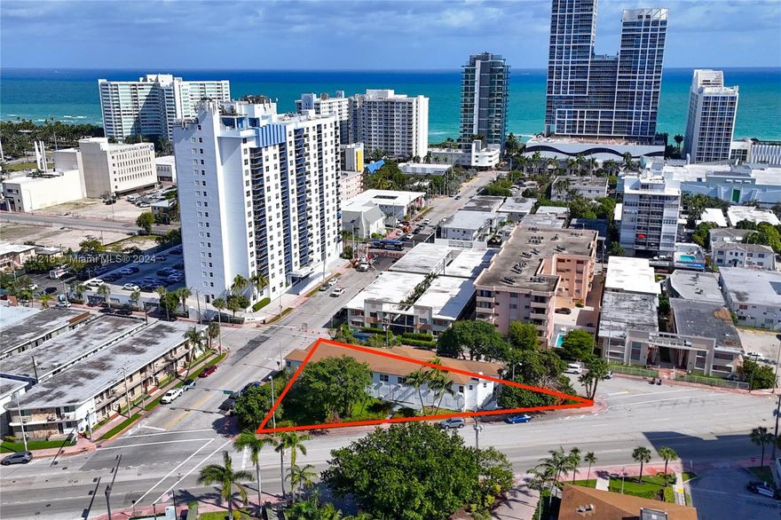 Remarkable development opportunity in the vibrant north end of Miami Beach.  This prime 12,062 square foot lot is being offered with fully approved architectural plans for 5 luxurious townhomes.  Averaging 3,010 square feet each, they will all include a 2 car garage, pool, and rooftop terrace, all in a prime location bordering the North Beach Town Center district, an area currently witnessing an explosive growth of developments.  The lot currently houses a run-down building that will need to be demolished to make way for newly-built luxury townhomes.  With its generous lot size, approved plans for five high-end townhomes, and a strategic location near the hub of urban development, 6881 Indian Creek Drive represents a unique opportunity in one of the city’s most sought-after districts.