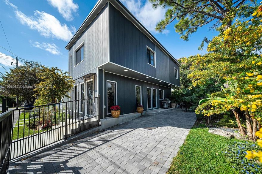 Introducing a groundbreaking two-story modular home in the heart of Miami, designed for modern living and built to withstand the elements. This hurricane-impact-resistant home features impact windows and doors, ensuring safety and durability, tested to exceed South Florida’s rigorous building standards. The open living space downstairs includes a gas stove and a walk-in pantry/storage room, while the lush, landscaped patio terrace—perfect for entertaining—doubles as a driveway. Nestled on a quiet, no-through street within walking distance of the Coconut Grove Metrorail Station, this innovative home blends unbeatable convenience with cutting-edge style. A true pioneer in sustainable urban living—don’t miss this one-of-a-kind opportunity!