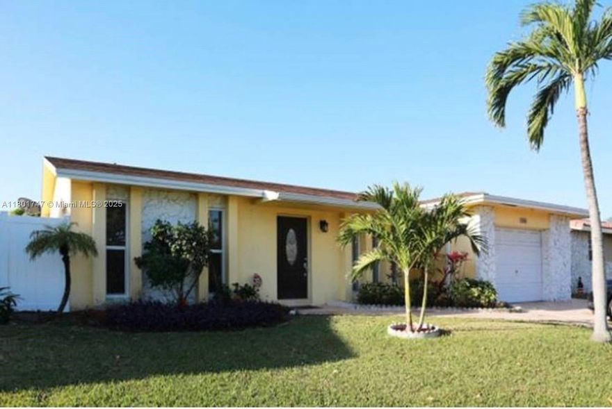 Live Your Best Life in a Tropical Paradise! Welcome to this beautifully renovated and well-maintained 3bed/3bath single-family home in a quiet and safe neighborhood just east of US-1. Enjoy the Florida lifestyle with a large swimming pool set in a lush, tropical garden - your private oasis just minutes from the ocean! This charming home offers a spacious kitchen with stainless steel appliances, rich wooden floors and doors, and hurricane-impact windows throughout. Stay cool year-round with central AC (installed just 2 years ago), high-quality wall-mounted AC units, a newer water heater and dryer, and recently replaced toilets. Additional features include a one-car garage, two driveway parking spots, and plenty of street parking. Located close to shops, dining, and everything you need.