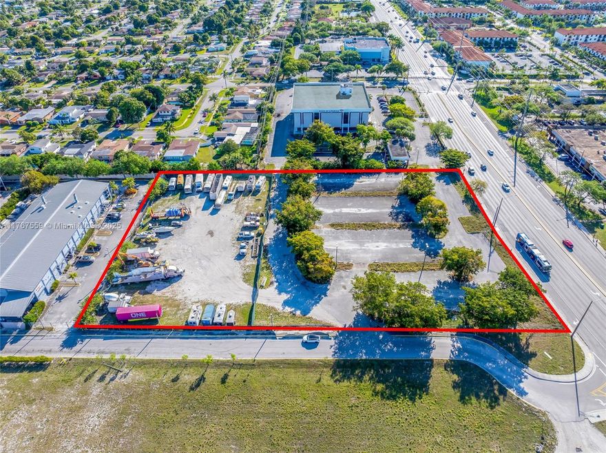 Fausto Commercial is pleased to present a 3.5-acre Town Center development site in Broward, located in Lauderdale Lakes, a business-friendly city right between the growing areas of Wilton Manors and Sunrise. The property is zoned for mixed-use development with Town Center zoning, allowing up to 50 units per acre, and the city is open to increasing density. This means you can plan for 175+ units, with room for grade parking and retail space. The site is currently generating income from light industrial tenants, helping cover land costs during the planning and permitting process. Plus, the adjacent 43,770 sq ft Bank of America office building on 110,552 sq ft is also up for sale and can be combined for a total of 6 acres!