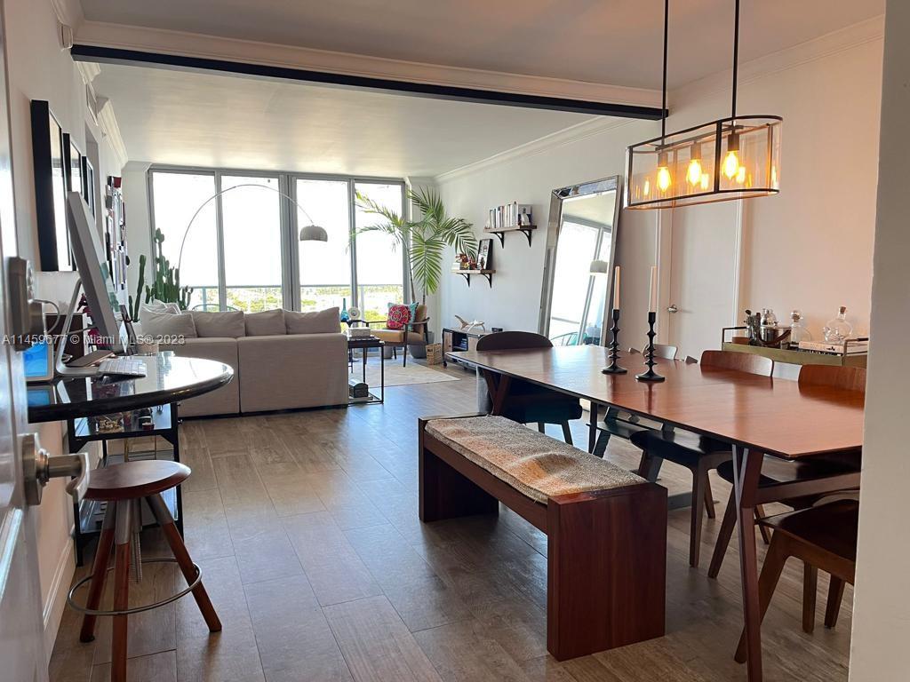 Renovated 2B located in the heart of North Miami Beach. Enjoy new beautiful flooring, built-in closet, 2 spacious bedrooms and bathrooms, large storage, and a nice balcony with stunning panoramic views. Water included, a 24/7 doorman, gym, rooftop pool with extraordinary ocean views, and option for 2 parking spots. Prime location, steps from the beach, Publix, shopping and dining options. This apt has everything you need to enjoy your life near the beach! Unfurnished.