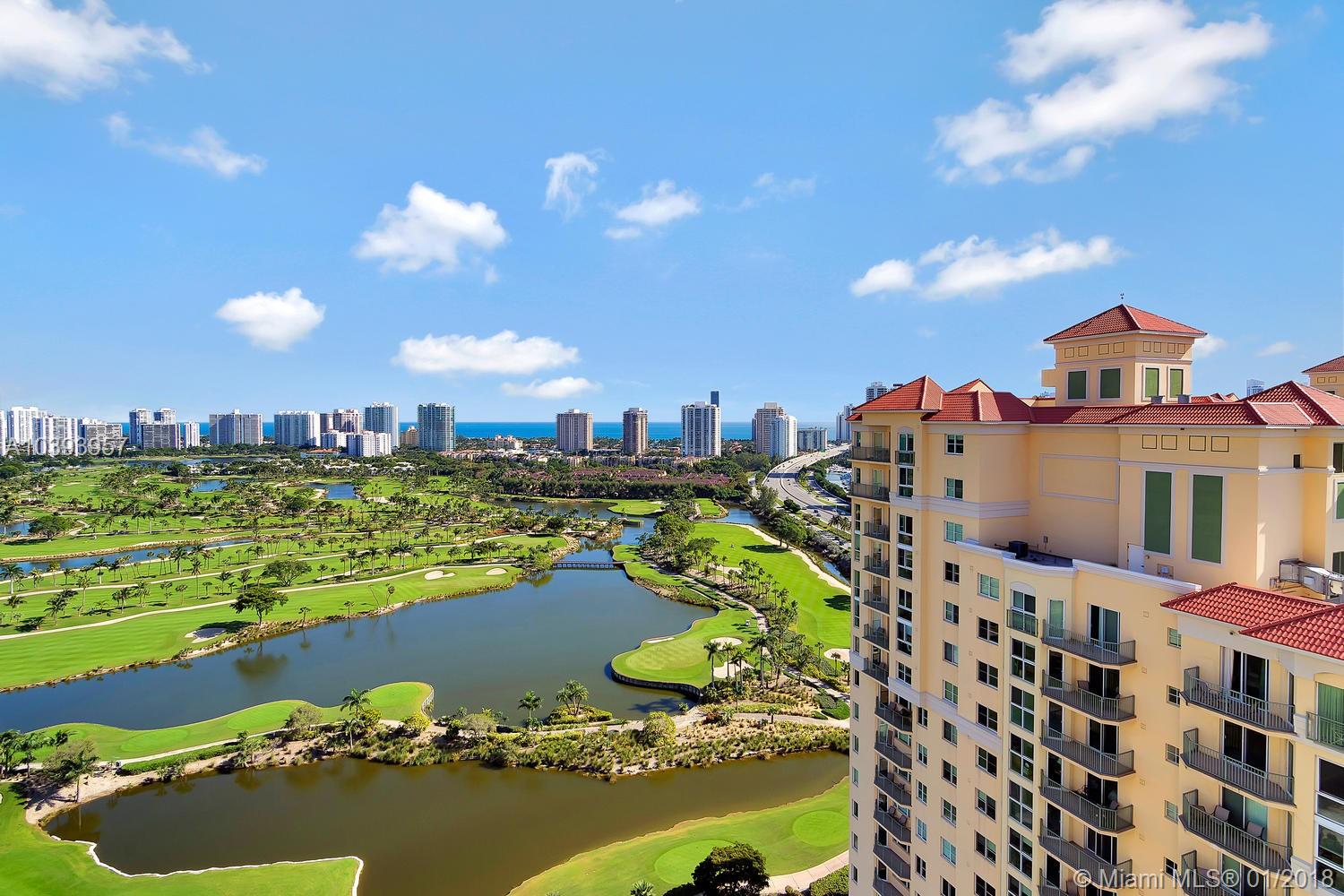 One of the best buildings of Aventura, totally redone, new kitchen appliances, nice porcelain floors, closets built out, price includes all the furniture, great views to the golf and water, the larger floor plan of the builing