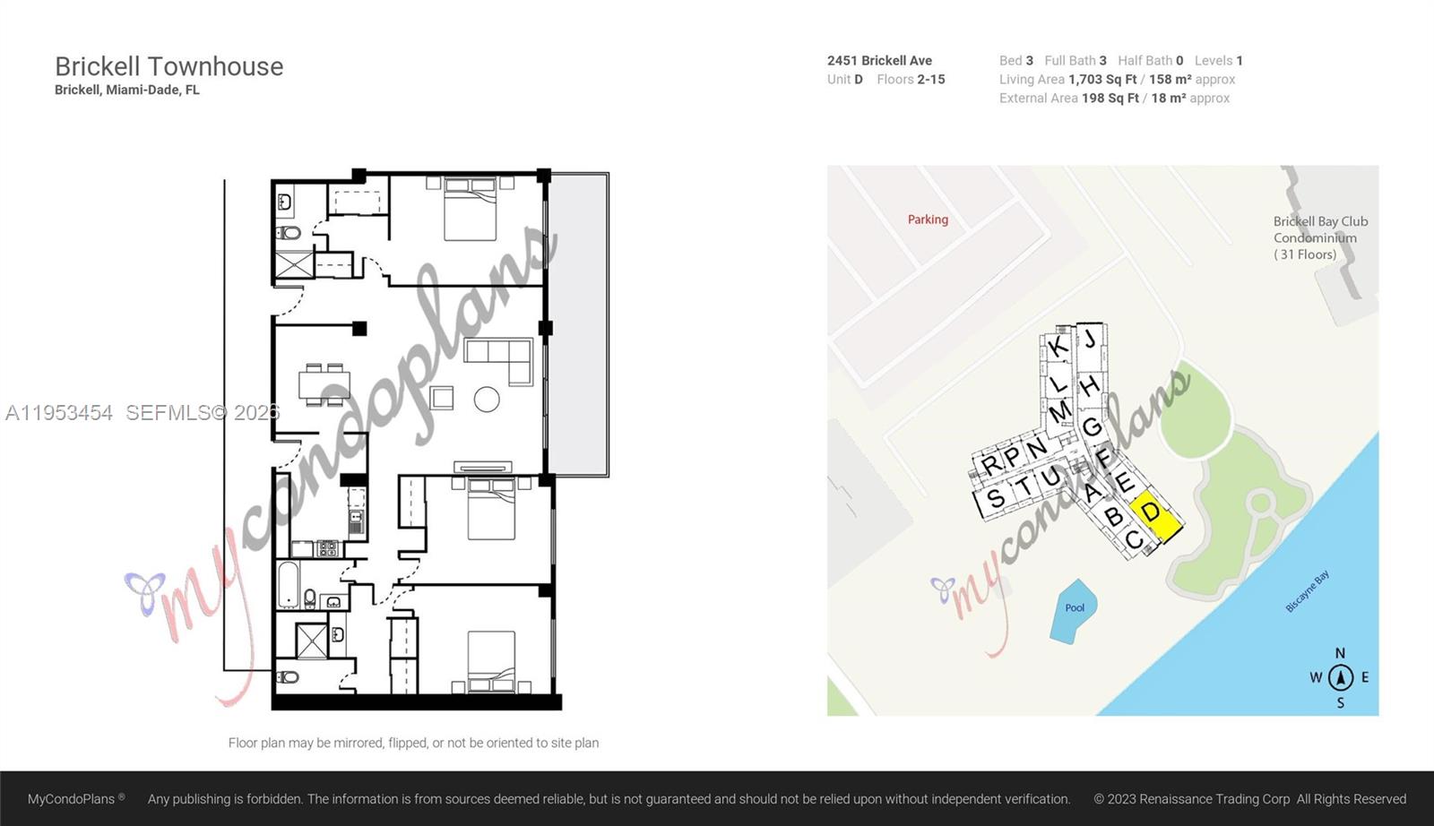BRICKELL TOWNHOUSE CONDO - Residential