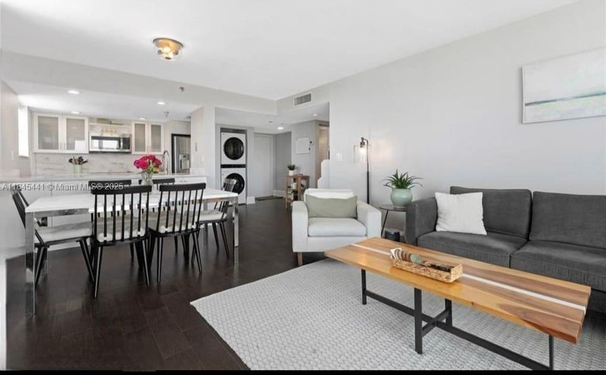 Spectacular Corner Penthouse — Move-In Ready!

This bright and airy corner penthouse delivers stunning natural light in every room and showcases beautiful tile flooring throughout. The upgraded open kitchen is equipped with stainless steel appliances, marble countertops, and a newer full-size washer and dryer — perfect for modern living.

Spacious bedrooms offer generous closets, including a large walk-in closet in the primary suite. Enjoy breathtaking ocean, city, and sunset views from your private balcony.

Additional highlights include two covered garage spaces, secure building and an unbeatable location just minutes from Brickell, Key Biscayne, Coral Gables, and Coconut Grove, with easy access to all major highways.

Cash only