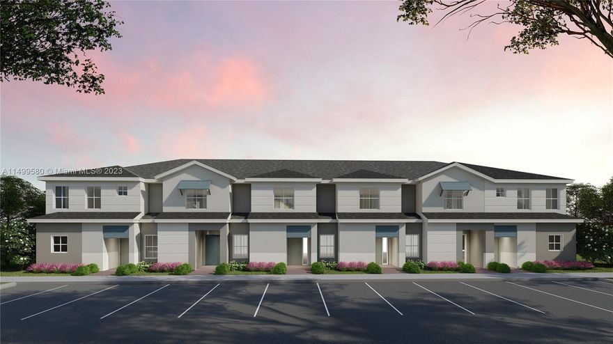 Gorgeous new construction townhome.  Featuring 43bedrooms and 2.5 bathrooms corner unit. Includes a fenced backyard, stainless steel appliances, laundry room and amenities throughout the community.  Centrally located near highways, commercial centers, schools and entertainment. BRAND NEW HOME! CALL FOR A TOUR AND MOVE IN SPECIALS - Restrictions may apply* Pictures, photographs, features, colors and sizes are approximate for illustrations purposes only and will vary from the homes as built. These are not of the actual home but are similar to the home being built.