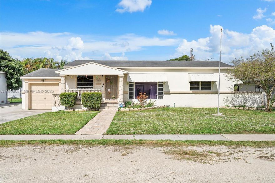 Welcome to this charming 3-bedroom, 2-bath home nestled in the heart of Hialeah. Bright living spaces, a comfortable layout, and a warm, well-kept feel make it truly move-in ready from day one. Over-sized lot with plenty of potential to create an outdoor oasis. What really sets this home apart is its unbeatable central location. Anyone looking in the City of Hialeah will be perfectly situated. A wonderful opportunity for anyone looking to enjoy comfort, accessibility, and the lively energy of one of the cities most established neighborhood's.