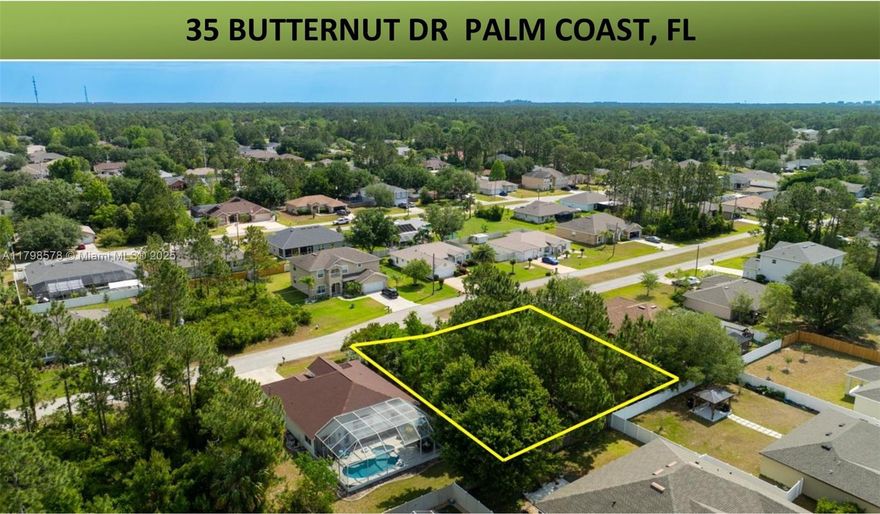 Build and customize your dream home on this 10,050 sq ft lot in Palm Coast, Florida. Beautiful parks, 130+ Miles of connecting trails and paths for walking and biking, and other area activities such as fishing, boating, tennis and golf are available in the area. Enjoy the warm Florida weather and natural environment, as Palm Coast is conveniently located along 70 miles of saltwater and freshwater canals and just minutes from the Ocean and pristine beaches.  Great street and an ideal location to nearby shops, restaurants, and I-95. Don’t miss out on this opportunity to build your coastal dream home!