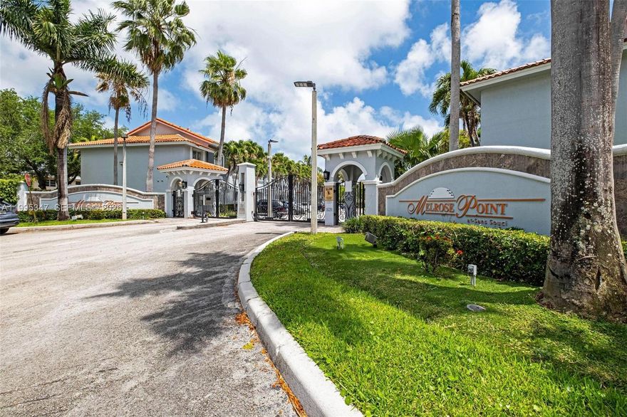 Tucked within the gated community of Melrose Point in San Souci, this beautifully updated residence offers a perfect blend of comfort, style, and convenience. The condo has been thoughtfully upgraded throughout, featuring a brand new A C system, all new appliances, and fully renovated bathrooms with a clean, modern finish. Upstairs, new flooring brings a fresh and cohesive feel, while the main living areas offer an easy, functional layout ideal for both everyday living and entertaining. Step outside to your private backyard, newly finished with turf, creating a low maintenance outdoor space perfect for relaxing, pets, or hosting. Located in a prime North Miami neighborhood just minutes from the beach, Bal Harbour Shops, and top dining, this is a turnkey opportunity in a secure and highly desirable community. Tenant occupied.