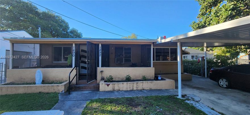 Residential Income Opportunity in the heart of Miami! Less than 10 minutes away from Wynwood/Art District, and about 20 minutes from Brickell & Downtown. Duplex is on a 5,000 square foot lot. Duplex features two units that are renovated, but still allows for your custom modification! First unit is a 1BR/1BA with rent amount of at $1700. Contains wall unit AC & central AC. Second unit is a 4BR/2BA with rent amount of at least $3500. Property will be delivered vacant upon closing. An amazing income-generating opportunity! For more information, please contact listing agent.
