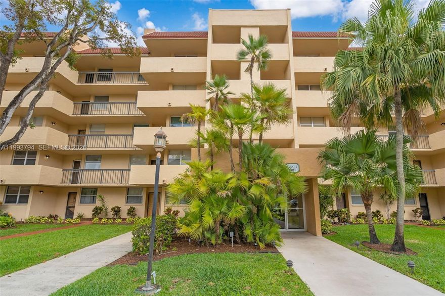 Spacious and well-maintained 2-bedroom, 2-bath first-floor condo located in the desirable Environ community. This bright and inviting unit features a functional layout with generously sized living and dining areas, perfect for both everyday living and entertaining. The kitchen offers ample cabinet space and flows seamlessly into the main living area. Enjoy the convenience of ground-floor access along with a private screened patio, ideal for relaxing while overlooking serene garden views. The primary suite includes a large walk-in closet and an en-suite bathroom for added comfort and privacy. Residents enjoy a variety of amenities, including a clubhouse, pool, fitness center, tennis courts, and more. Conveniently located near shopping, dining, major highways, and just a short drive to the beach. Ideal for homeowners or investors alike—don’t miss this great opportunity! . This unit offers great potential for personalization and upgrades to match your style. Whether you're looking for a full-time residence, seasonal getaway, or investment property, this condo provides flexibility and value. The community is well-maintained with beautifully landscaped grounds and a peaceful atmosphere. Assigned parking and guest parking are available for added convenience. Easy access to public transportation and nearby attractions makes this location highly desirable. Enjoy comfortable South Florida living at an affordable price in a community that offers both convenience and lifestyle.