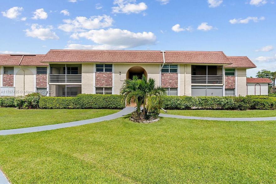 Welcome to Edgewood Condominiums, a well-maintained community in Boca Raton offering comfort, convenience, and strong investment potential. This 2-bedroom, 2-bathroom unit has been beautifully renovated, featuring modern finishes, spacious living areas, and ample natural light. The unit is rented wit a lease expiring at the end of October 2025. Built in 1979, the complex consists of 10 two-story buildings, governed by individual associations under a master association. Residents enjoy access to a swimming pool, clubhouse, and well-kept common areas. Conveniently located near the Expressway, it offers easy access to major highways, shopping, dining, and entertainment. With high rental demand and a desirable location, this unit is perfect for investors, seasonal buyers, or primary residents.