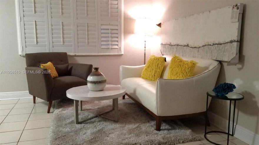 MUST SEE**Newly Renovated 1 bedroom condo. Ground Floor, Corner Unit with view of pool. 2 Wall mount Tvs one in living room other in bedroom.*Kitchen has Mahogany Cabinets with under counter remote control Lighting, Stainless Steel deluxe appliances, granite counters, New white woven bamboo floor in Master Bedroom with remote control new contemporary lighting/fan. Too many extras to mention. Washer & Dryer near unit, Lots of Window bright and airy, Interior Custom Plantation Shutters on all Windows, Exterior Accordion Hurricane Shutters, Complex sits in front of a Intracoastal neighborhood in the heart of Stuart, area is dotted with micro-parks. Perfect route to bike to downtown Stuart waterfront. Close to restaurants, shopping, hospital and minutes from Beaches.