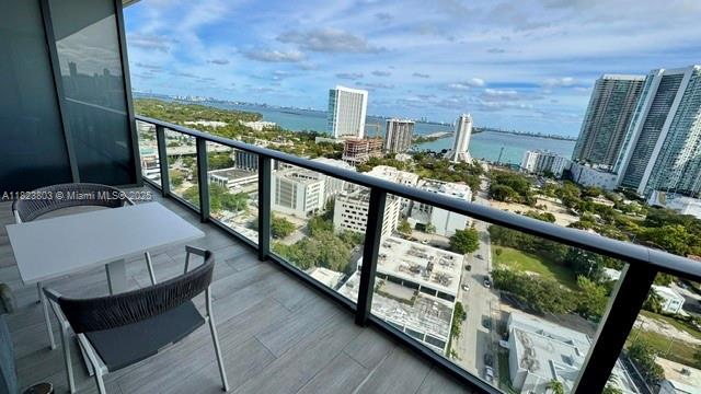 The most amazing water views from this beautiful 1 Bedroom plus Den, 1.5 Bathroom and an oversized balcony at Hyde Midtown, the most desirable centric 5 star condo in Miami. The residence comes fully furnished with everything you need and features wood-like porcelain throughout, master bedroom with a custom built walk in closet, en-suite bathroom and a view like no other. It has an open concept kitchen with an eat in kitchen bar, stainless steel appliances and a seabed and desk at the perfectly situated Den, giving each guest privacy with its own bathroom. Hyde Midtown has 5 star resort amenities including a restaurant, spa, gym, pool with pool service and so much more. Walk everywhere! No need for a car. 1 valet parking included. Available July 15. Seasonal rent! NO PETS ALLOWED.