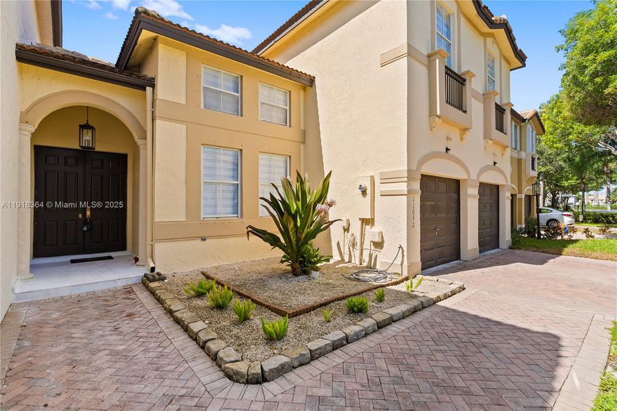 Welcome to Costa Bella ! Gated and beautifully maintained community in the heart of Doral, minutes from the Turnpike. This spacious 2-story townhouse offers 4 beds, 3 baths, abundant natural light, and a brand-new kitchen with ample cabinetry and large pantry. The oversized primary bedroom has two walk-in closets, plus there’s a full bed and bath on the first floor. Enjoy 3 assigned parking spaces and your own private pool. Completely updated with new kitchen, bathrooms, floors, lighting, and appliances. Move-in ready—schedule your private showing today!