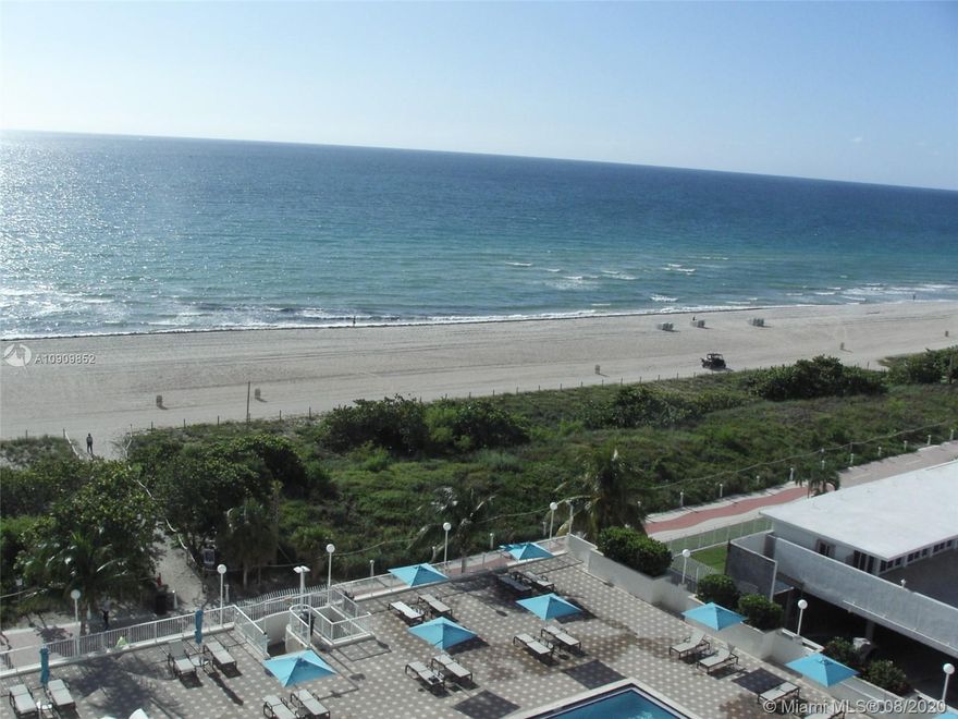 Direct ocean front unit- Completely updated-Furnished & decorated-For rent seasonal- four month minimum  from Nov.1st, 2020  - Luxurious bldg. with pool, restaurant, gym and security.