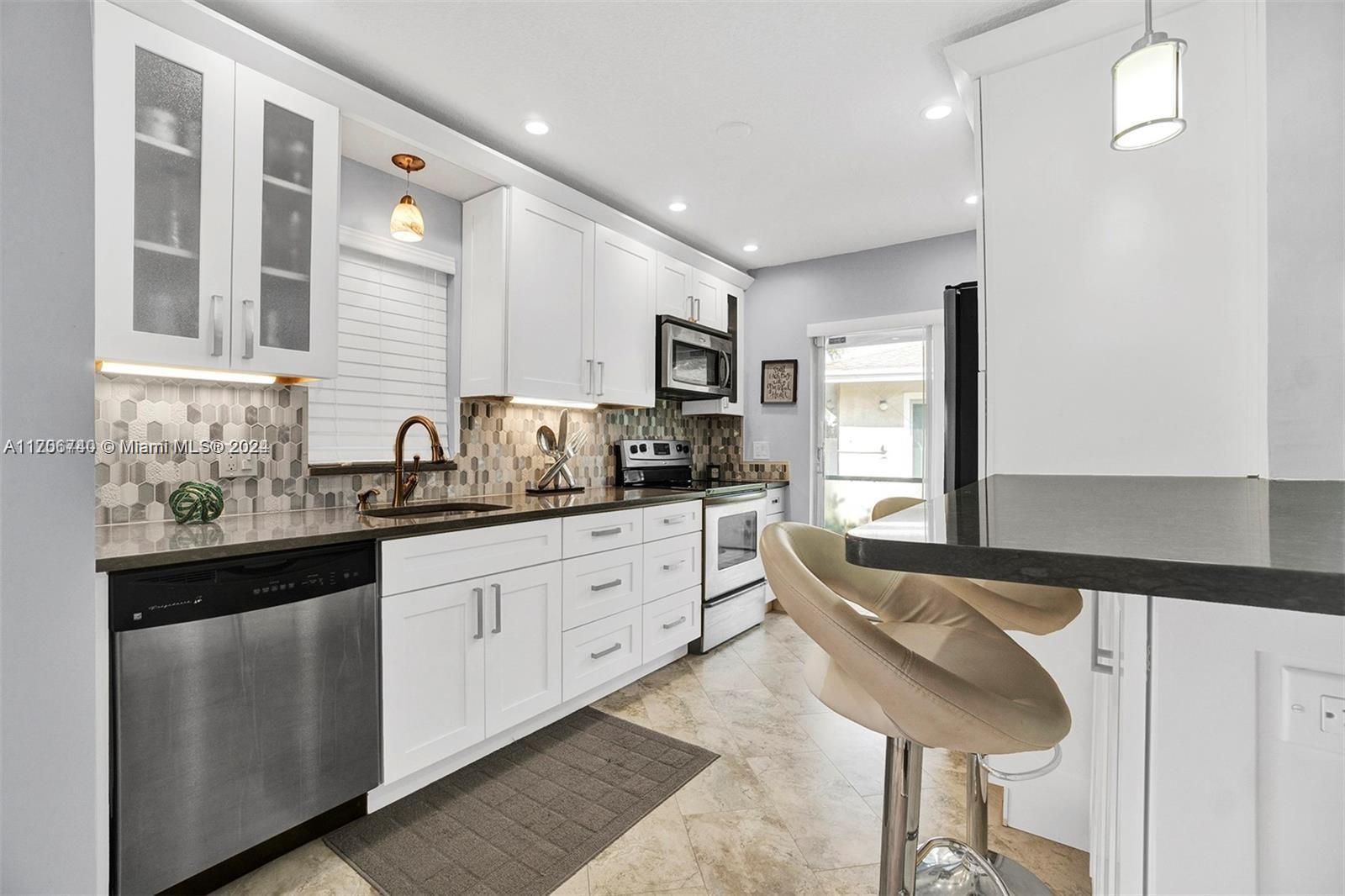 Modern 2 Bedroom 2 Bathroom Villa, Stylish Furnished and ready to move in. Gated 55+ Community, Swimming Pool, Clubhouse, Tennis Courts, Pickleball Courts, Walking Trails, Exercise Room and More!