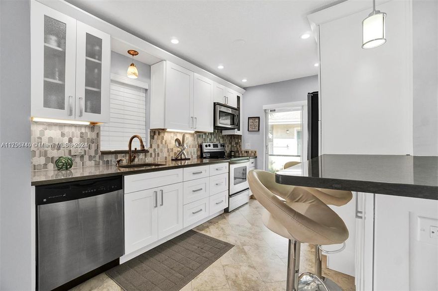 Modern 2 Bedroom 2 Bathroom Villa, Stylish Furnished and ready to move in. Gated 55+ Community, Swimming Pool, Clubhouse, Tennis Courts, Pickleball Courts, Walking Trails, Exercise Room and More!