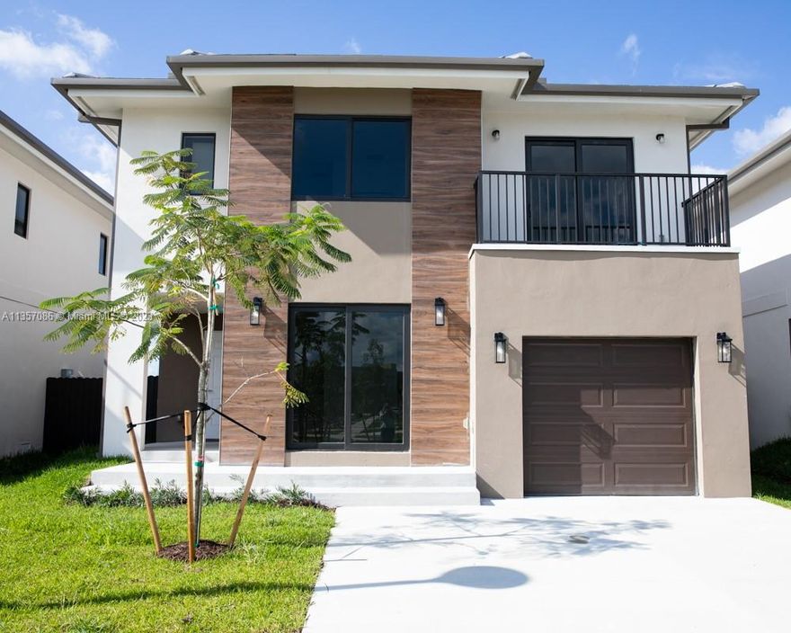 AMAZING NEW CONSTRUCTION, 2 story home, 5 beds 4.5 baths, garage & fenced backyard. Located in a great residential community in Florida City. Beautiful open kitchen with s/s appliance, stone counter top, double sink. Front load full side washer & dryer. Title flooring throughout the house, impact windows. This house offers a full bedroom with closet & bathroom downstairs . Master room with walking closet and double sink in bathroom. Excellent finishes throughout the house. YOU HAVE TO SEE IT!!!!! ONLY 1st MONTH RENTAL AND 1 MONTH SECURITY DEPOSIT!!