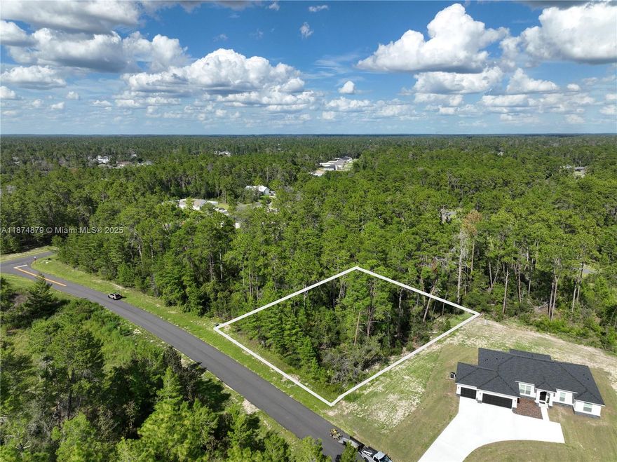 Exclusively presented by Sunland Real Estate: Spacious 0.59-acre vacant lot in Ocala, FL 34473! This property provides plenty of room to design and build your dream home with space for outdoor living, a pool, or a garden. Located in a growing area with convenient access to shopping, dining, schools, and major highways. Enjoy the peaceful setting while being just minutes from all that Ocala has to offer.