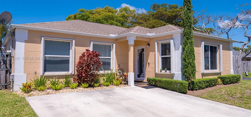 Welcome to your next chapter. Nestled in the sought-after Catalina community, this cozy gem has been upgraded where it matters most. Storm-ready impact windows and doors (2023) and a solid newer roof (2018) deliver the peace of mind every South Florida buyer deserves, with the insurance savings to match. Inside, a sleek flat ceramic double oven stove, brand-new refrigerator, and a trusted Carrier A/C system make everyday living feel effortlessly elevated. Step outside to your screened patio with gorgeous stamped concrete,  the perfect private escape to unwind, entertain, or simply breathe. Turnkey, stylish, and move-in ready. Come see it before it's gone.